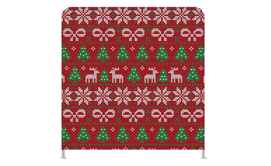 ugly sweater holiday party photo booth backdrop