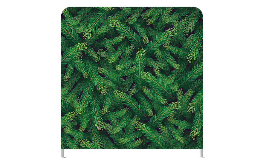 pine branch holiday christmas party photo booth backdrop