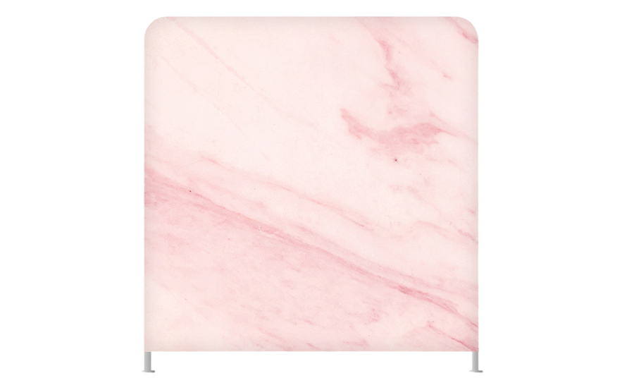 rose quartz wedding photo booth backdrop rental