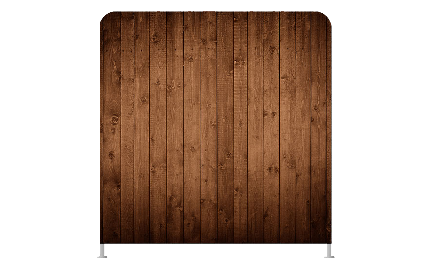 wood panel photo booth backdrop rental
