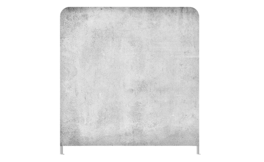 concrete photo booth backdrop rental