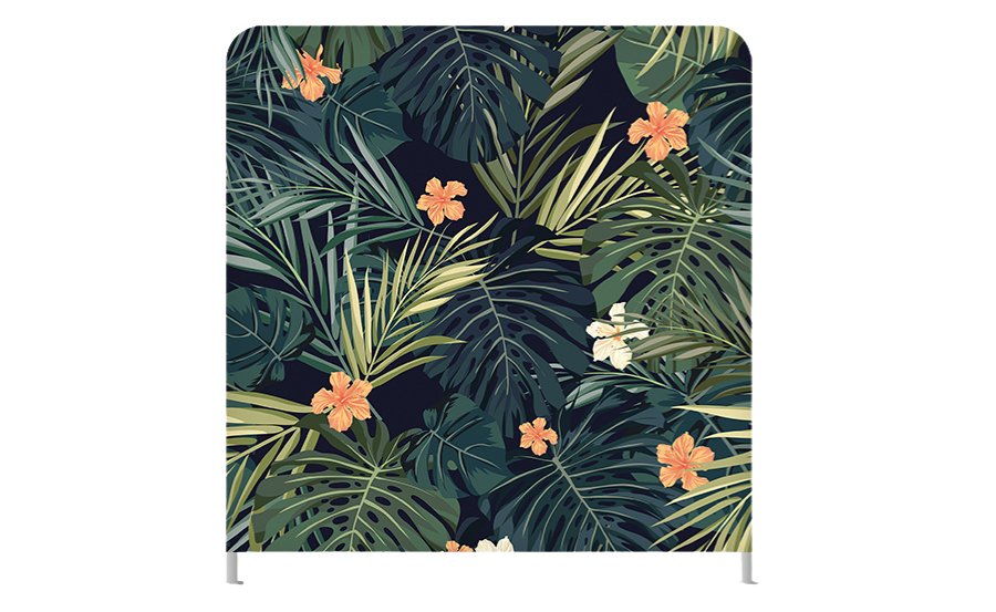 botanical photo booth backdrop rental